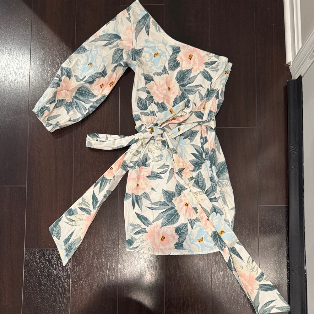 Billabong x The Salty Blonde One Shoulder Floral Dress